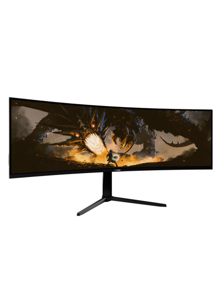 Arozzi Nova 49” Curved Monitor Komputerowy 124,5 Cm (49") 5120 X 1440 Px Dual Qhd Led Czarny