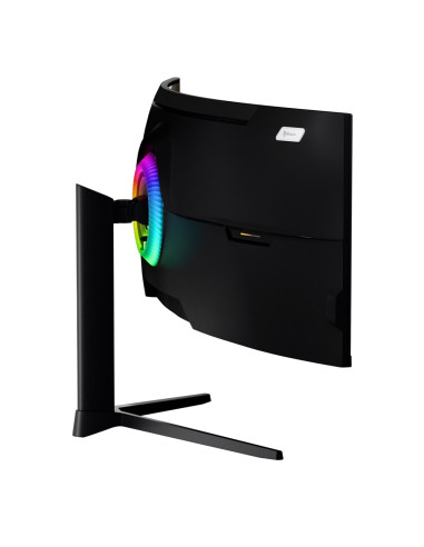 Arozzi Nova 49” Curved Monitor Komputerowy 124,5 Cm (49") 5120 X 1440 Px Dual Qhd Led Czarny