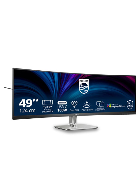 Philips 5000 Series 49B2U5900C/00 Monitor Komputerowy 124 Cm (48.8") 5120 X 1440 Px Dual Qhd Lcd Czarny
