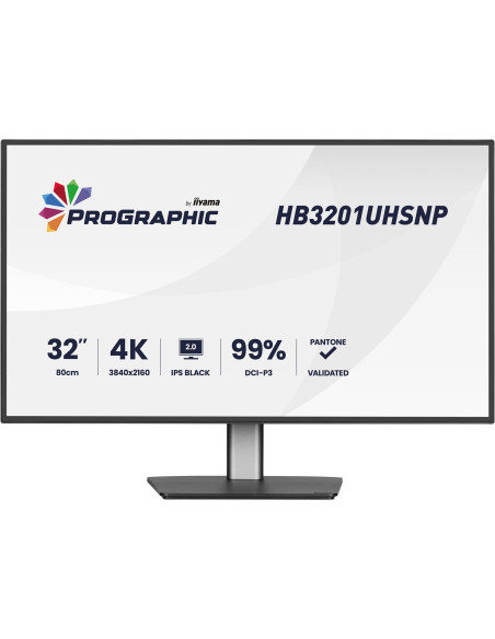 Iiyama Prographic Hb3201Uhsnp-B1 Monitor Komputerowy 80 Cm (31.5") 3840 X 2160 Px Czarny
