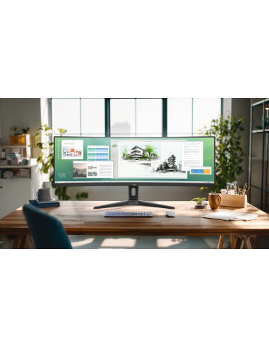 Iiyama Prolite Xcb4594Dqsu-B1 Monitor Komputerowy 113 Cm (44.5") 5120 X 1440 Px Dual Qhd Led Czarny