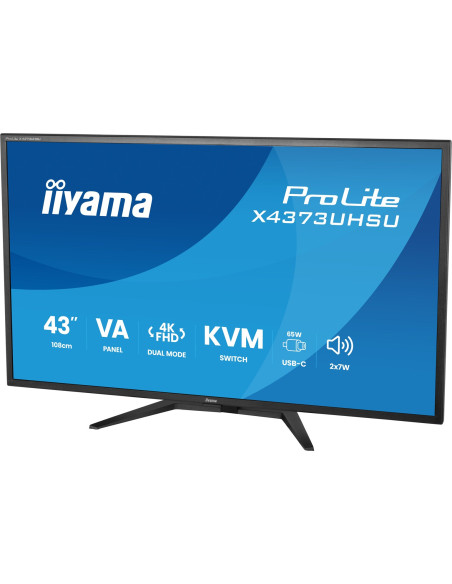 Iiyama Prolite X4373Uhsu-B2 Monitor Komputerowy 108 Cm (42.5") 3840 X 2160 Px 4K Ultra Hd Led Czarny