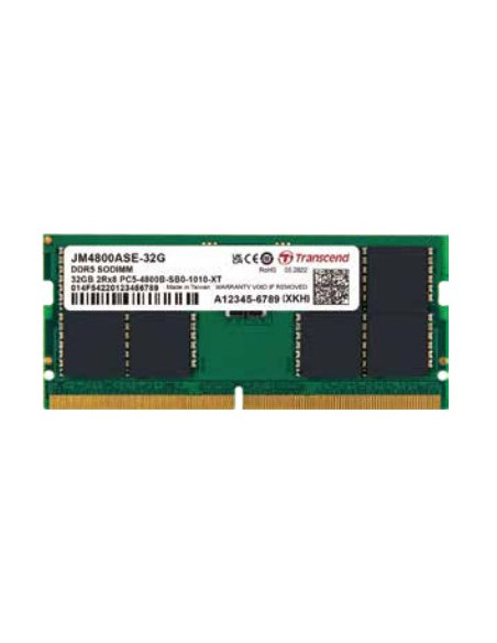 So Ddr5 32Gb Pc 4800 Cl40 Transcend Jetram, Jm4800Ase-32G