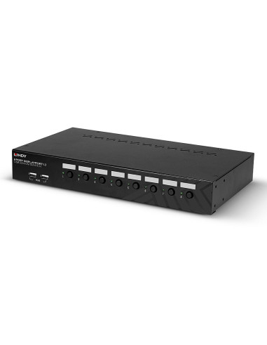 Lindy 39540 Przełącznik Kvm Możliwości Montowania W Stelażu Czarny