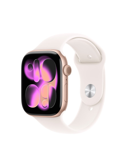 Apple Watch Series 11 Oled 46 Mm Cyfrowy 416 X 496 Px Ekran Dotykowy 5G Złoto Różowe Wi-Fi Gps