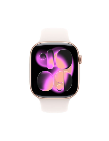 Apple Watch Series 11 Oled 46 Mm Cyfrowy 416 X 496 Px Ekran Dotykowy 5G Złoto Różowe Wi-Fi Gps