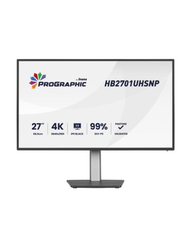 Iiyama Prographic Hb2701Uhsnp-B1 Monitor Komputerowy 68,6 Cm (27") 3840 X 2160 Px 4K Ultra Hd Lcd Czarny