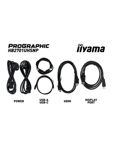 Iiyama Prographic Hb2701Uhsnp-B1 Monitor Komputerowy 68,6 Cm (27") 3840 X 2160 Px 4K Ultra Hd Lcd Czarny