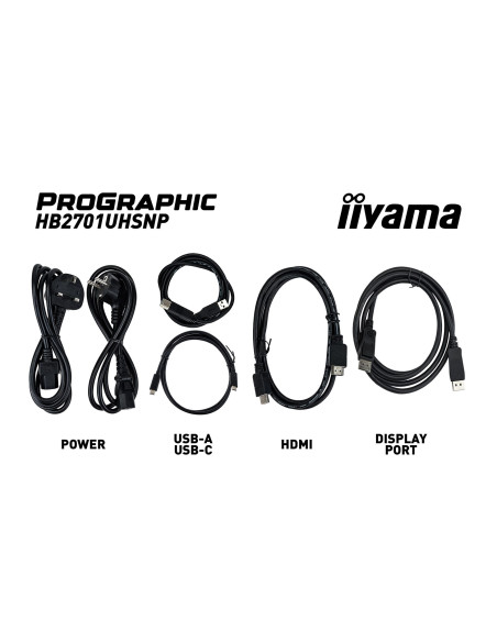 Iiyama Prographic Hb2701Uhsnp-B1 Monitor Komputerowy 68,6 Cm (27") 3840 X 2160 Px 4K Ultra Hd Lcd Czarny