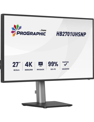 Iiyama Prographic Hb2701Uhsnp-B1 Monitor Komputerowy 68,6 Cm (27") 3840 X 2160 Px 4K Ultra Hd Lcd Czarny