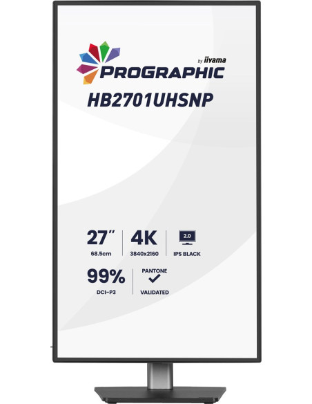 Iiyama Prographic Hb2701Uhsnp-B1 Monitor Komputerowy 68,6 Cm (27") 3840 X 2160 Px 4K Ultra Hd Lcd Czarny