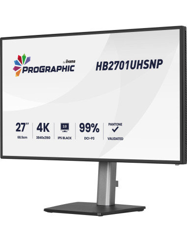 Iiyama Prographic Hb2701Uhsnp-B1 Monitor Komputerowy 68,6 Cm (27") 3840 X 2160 Px 4K Ultra Hd Lcd Czarny