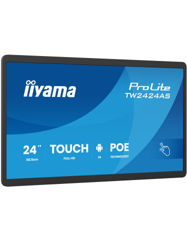 Iiyama Tw2424As-B3P Signage Display Interaktywny Płaski Panel 60,5 Cm (23.8") Wi-Fi 450 Cd/M2 Full Hd Czarny Ekran Dotykowy Proc