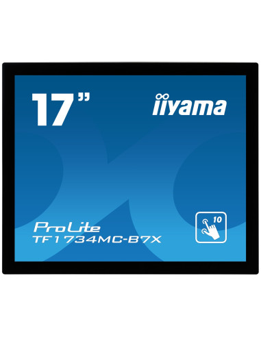 Iiyama Tf1734Mc-B7X Monitor Komputerowy 43,2 Cm (17") 1280 X 1024 Px Sxga Led Ekran Dotykowy Czarny