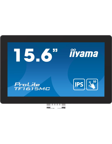 Iiyama Prolite Tf1615Mc-B1 Monitor Komputerowy 39,6 Cm (15.6") 1920 X 1080 Px Full Hd Ekran Dotykowy Czarny