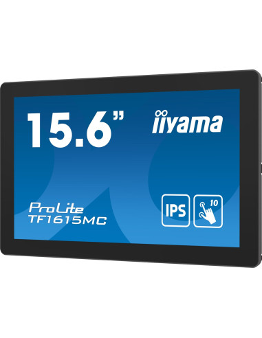 Iiyama Prolite Tf1615Mc-B1 Monitor Komputerowy 39,6 Cm (15.6") 1920 X 1080 Px Full Hd Ekran Dotykowy Czarny