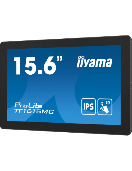 Iiyama Prolite Tf1615Mc-B1 Monitor Komputerowy 39,6 Cm (15.6") 1920 X 1080 Px Full Hd Ekran Dotykowy Czarny