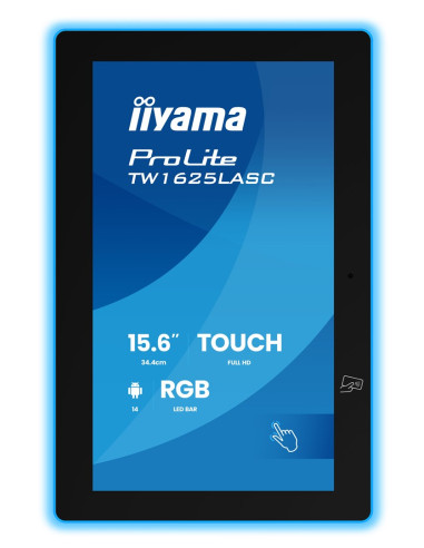 Iiyama Tw1625Lasc-B3Pnr Wyświetlacz Do Sal Konferencyjnych. 39,6 Cm (15.6") 1920 X 1080 Px Led Wi-Fi 6 (802.11Ax), Wi-Fi 5 (802.