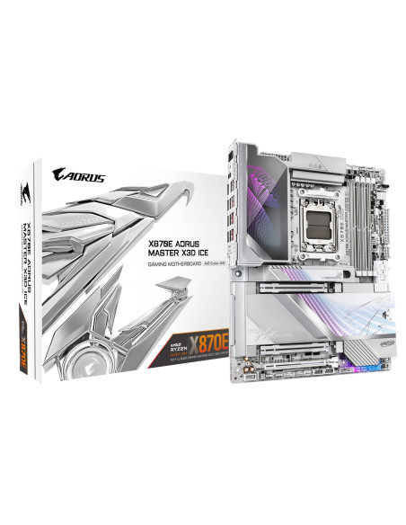 Gigabyte X870E Aorus Master X3D Ice Amd X870E Gniazdo Am5 Atx