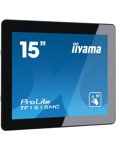 Iiyama Tf1515Mc-B2 Monitor Komputerowy 38,1 Cm (15") 1024 X 768 Px Xga Led Ekran Dotykowy Czarny