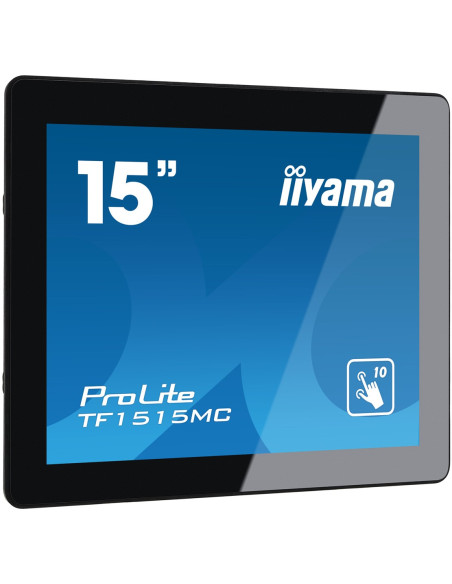 Iiyama Tf1515Mc-B2 Monitor Komputerowy 38,1 Cm (15") 1024 X 768 Px Xga Led Ekran Dotykowy Czarny