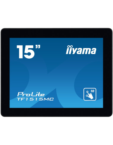 Iiyama Tf1515Mc-B2 Monitor Komputerowy 38,1 Cm (15") 1024 X 768 Px Xga Led Ekran Dotykowy Czarny