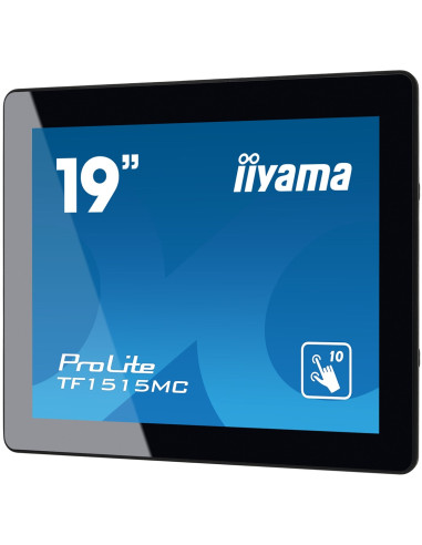 Iiyama Tf1515Mc-B2 Monitor Komputerowy 38,1 Cm (15") 1024 X 768 Px Xga Led Ekran Dotykowy Czarny