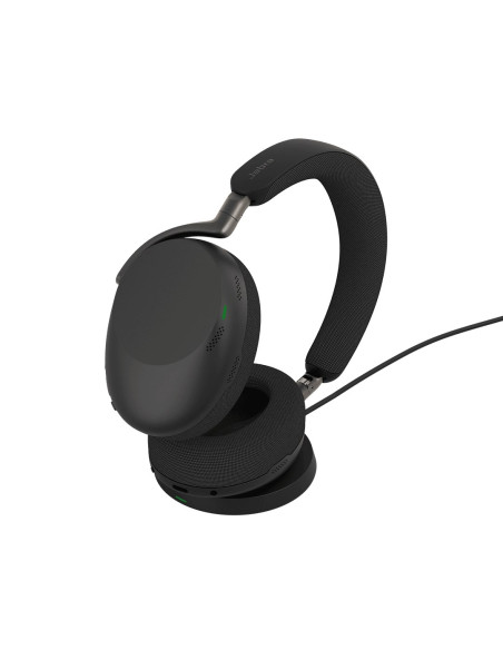 Jabra Evolve3 85 Zestaw Słuchawkowy Przewodowy I Bezprzewodowy Opaska Na Głowę Połączenia/Muzyka Usb Type-C Bluetooth Czarny