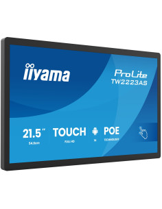 Iiyama Tw2223As-B3P Signage Display Interaktywny Płaski Panel 54,6 Cm (21.5") Wi-Fi 450 Cd/M2 Full Hd Czarny Ekran Dotykowy Proc 2
