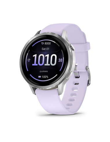 Garmin Venu 4 3,05 Cm (1.2") Amoled 41 Mm Cyfrowy 390 X 390 Px Ekran Dotykowy Srebrny Wi-Fi Gps