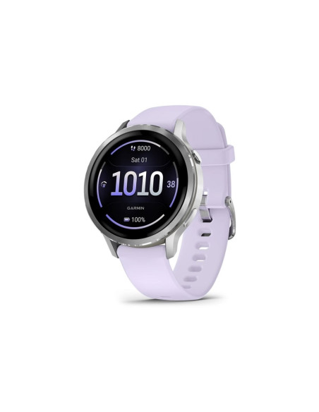 Garmin Venu 4 3,05 Cm (1.2") Amoled 41 Mm Cyfrowy 390 X 390 Px Ekran Dotykowy Srebrny Wi-Fi Gps