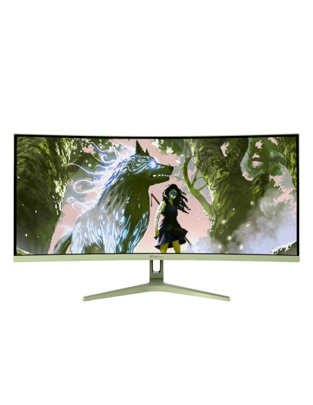 Arozzi Nova 34” Curved Monitor Komputerowy 86,4 Cm (34") 3440 X 1440 Px 4K Ultra Hd Led Zielony