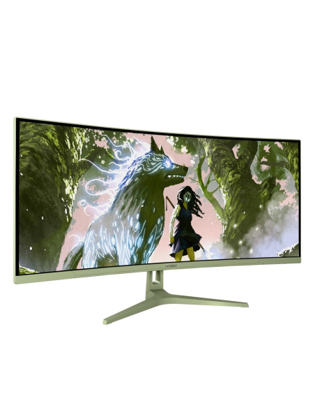 Arozzi Nova 34” Curved Monitor Komputerowy 86,4 Cm (34") 3440 X 1440 Px 4K Ultra Hd Led Zielony