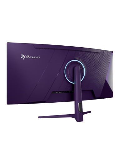 Arozzi Nova 34” Curved Monitor Komputerowy 86,4 Cm (34") 3440 X 1440 Px 4K Ultra Hd Led Fioletowy