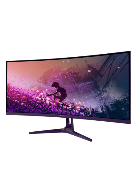 Arozzi Nova 34” Curved Monitor Komputerowy 86,4 Cm (34") 3440 X 1440 Px 4K Ultra Hd Led Fioletowy
