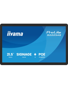 Iiyama Prolite S2225As-B1P Płaski Panel Digital Signage 54,6 Cm (21.5") Lcd Wi-Fi 500 Cd/M2 Full Hd Czarny Procesor Wbudowany An 2
