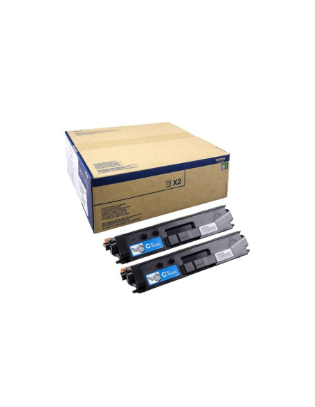 Brother Tn-329Ctwin Kaseta Z Tonerem 2 Szt. Oryginalny Cyjan