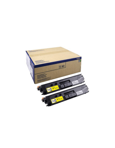 Brother Tn-329Ytwin Kaseta Z Tonerem 2 Szt. Oryginalny Żółty