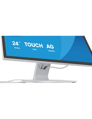 Iiyama Prolite T2452Msc-W1Ag Monitor Komputerowy 60,5 Cm (23.8") 1920 X 1080 Px Full Hd Led Ekran Dotykowy Biały