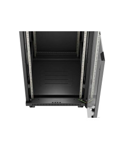 Lanberg Szafa Instalacyjna Rack Stojąca 19" 24U 600X800 Czarna Drzwi Przeszklone Lcd (Flat Pack) V2 2
