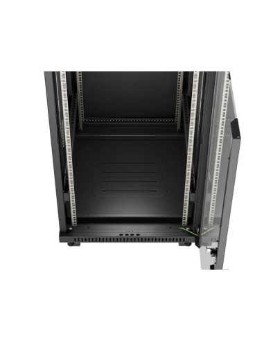 Lanberg Szafa Instalacyjna Rack Stojąca 19" 24U 600X800 Czarna Drzwi Przeszklone Lcd (Flat Pack) V2