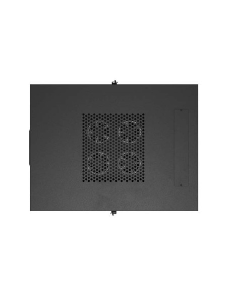 Lanberg Szafa Instalacyjna Rack Stojąca 19" 24U 600X800 Czarna Drzwi Przeszklone Lcd (Flat Pack) V2