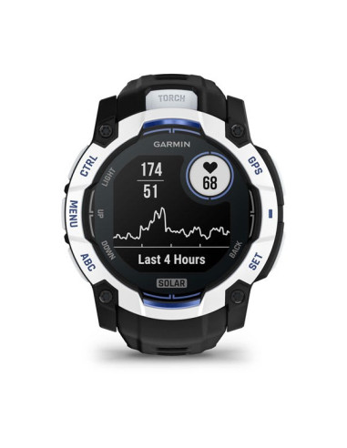 Garmin Instinct 2,79 Cm (1.1") Mip 50 Mm Cyfrowy 176 X 176 Px Ekran Dotykowy Czarny, Biały Gps