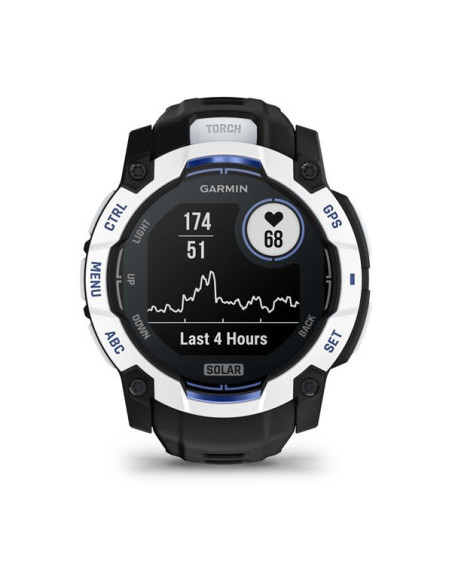 Garmin Instinct 2,79 Cm (1.1") Mip 50 Mm Cyfrowy 176 X 176 Px Ekran Dotykowy Czarny, Biały Gps
