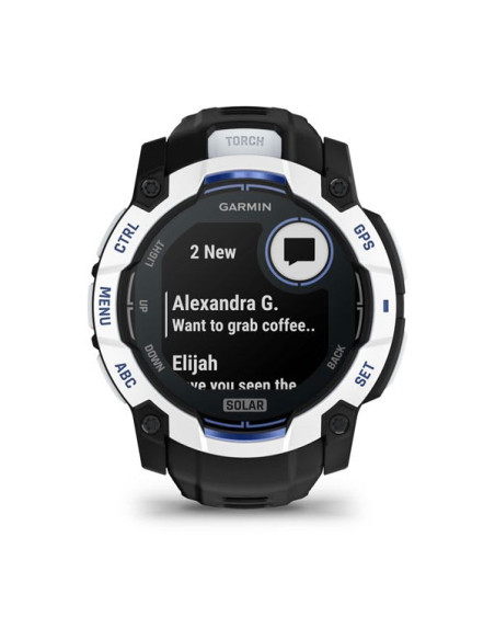 Garmin Instinct 2,79 Cm (1.1") Mip 50 Mm Cyfrowy 176 X 176 Px Ekran Dotykowy Czarny, Biały Gps