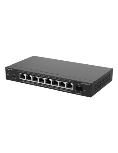 Ruijie Networks Rg-Es209Mg-P Przełącznik Sieciowy Zarządzany L2 2.5G Ethernet (100/1000/2500) Obsługa Poe Czarny