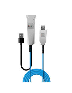 Lindy 43345 Kabel Usb Usb 3.2 Gen 1 (3.1 Gen 1) 30 M Usb A 2 X Usb A Niebieski, Srebrny 2