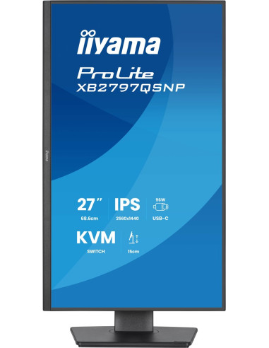 Iiyama Prolite Xb2797Qsnp-B1 Monitor Komputerowy 68,6 Cm (27") 2560 X 1440 Px Quad Hd Led Czarny