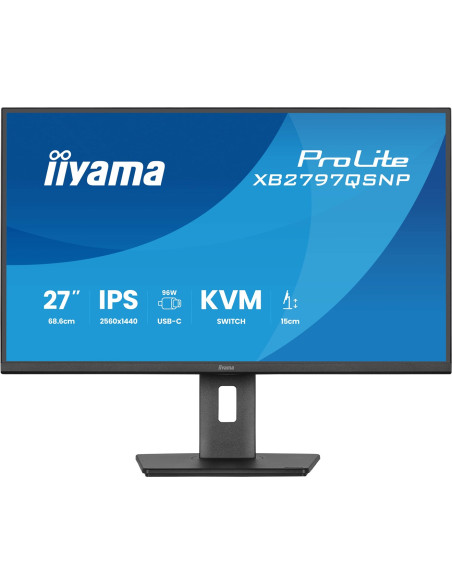 Iiyama Prolite Xb2797Qsnp-B1 Monitor Komputerowy 68,6 Cm (27") 2560 X 1440 Px Quad Hd Led Czarny