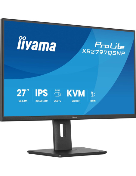 Iiyama Prolite Xb2797Qsnp-B1 Monitor Komputerowy 68,6 Cm (27") 2560 X 1440 Px Quad Hd Led Czarny